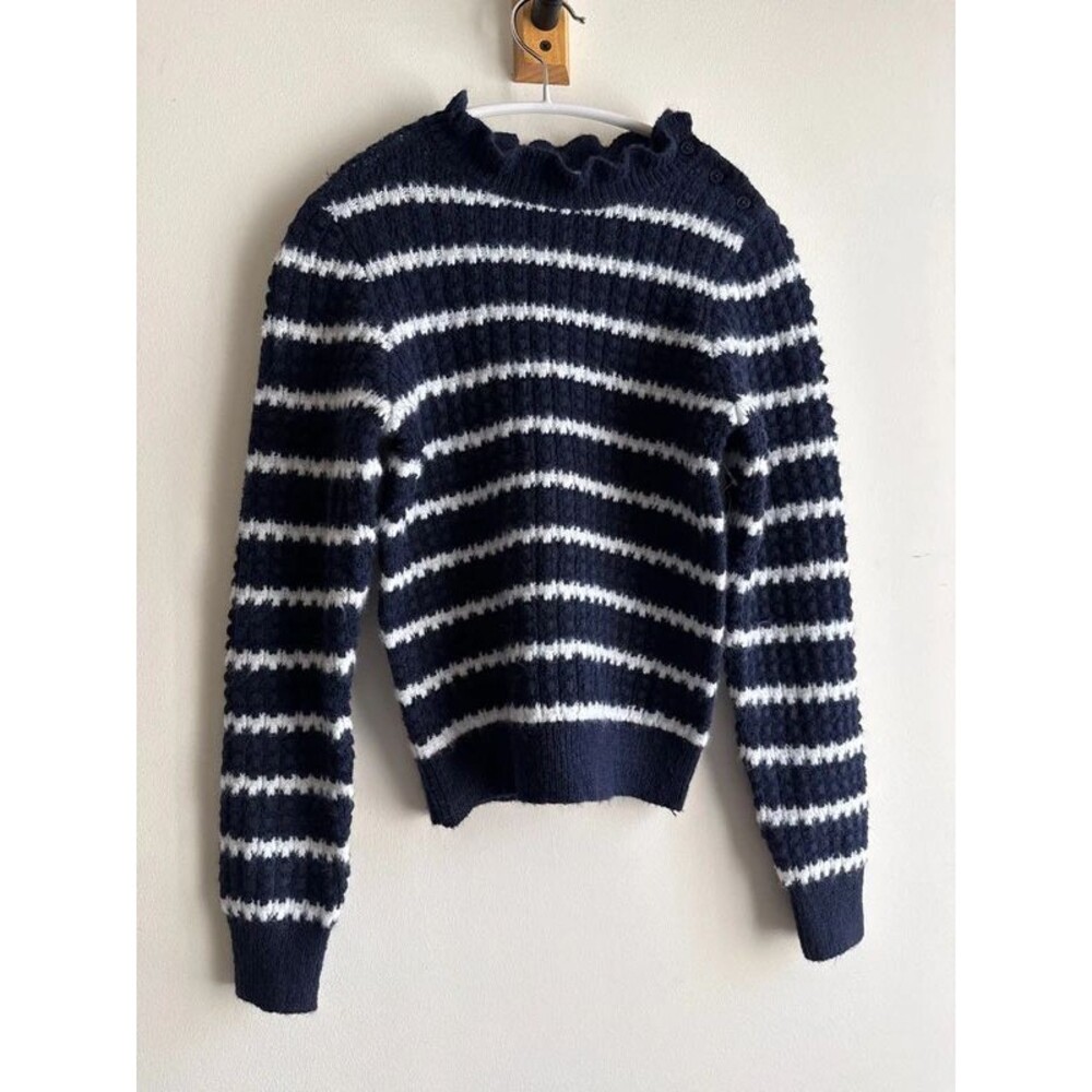 Navy & white turtleneck sweater - Janie and Jack - 8